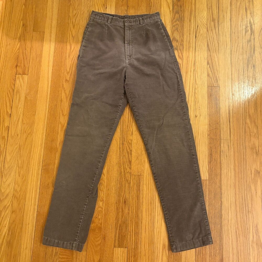 VTG Women's 6 TALL Brown Corduroy Pants Land's End